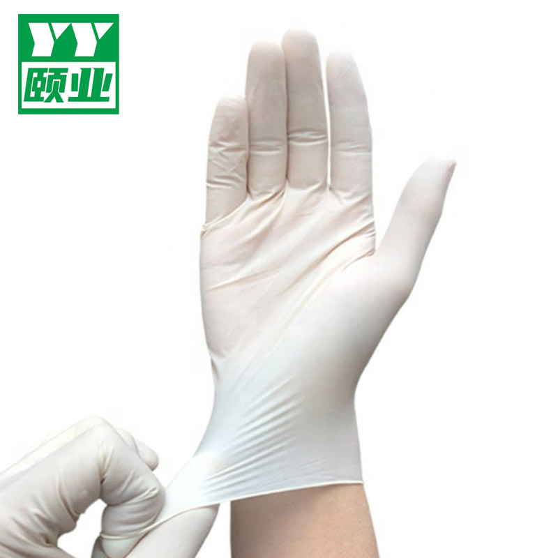Factory Price Disposable Powder Free Industrial Grade Gloves White Fingers Latex Gloves